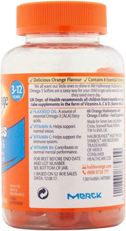 Barcode and product details for Haliborange Omega 3 Softies.