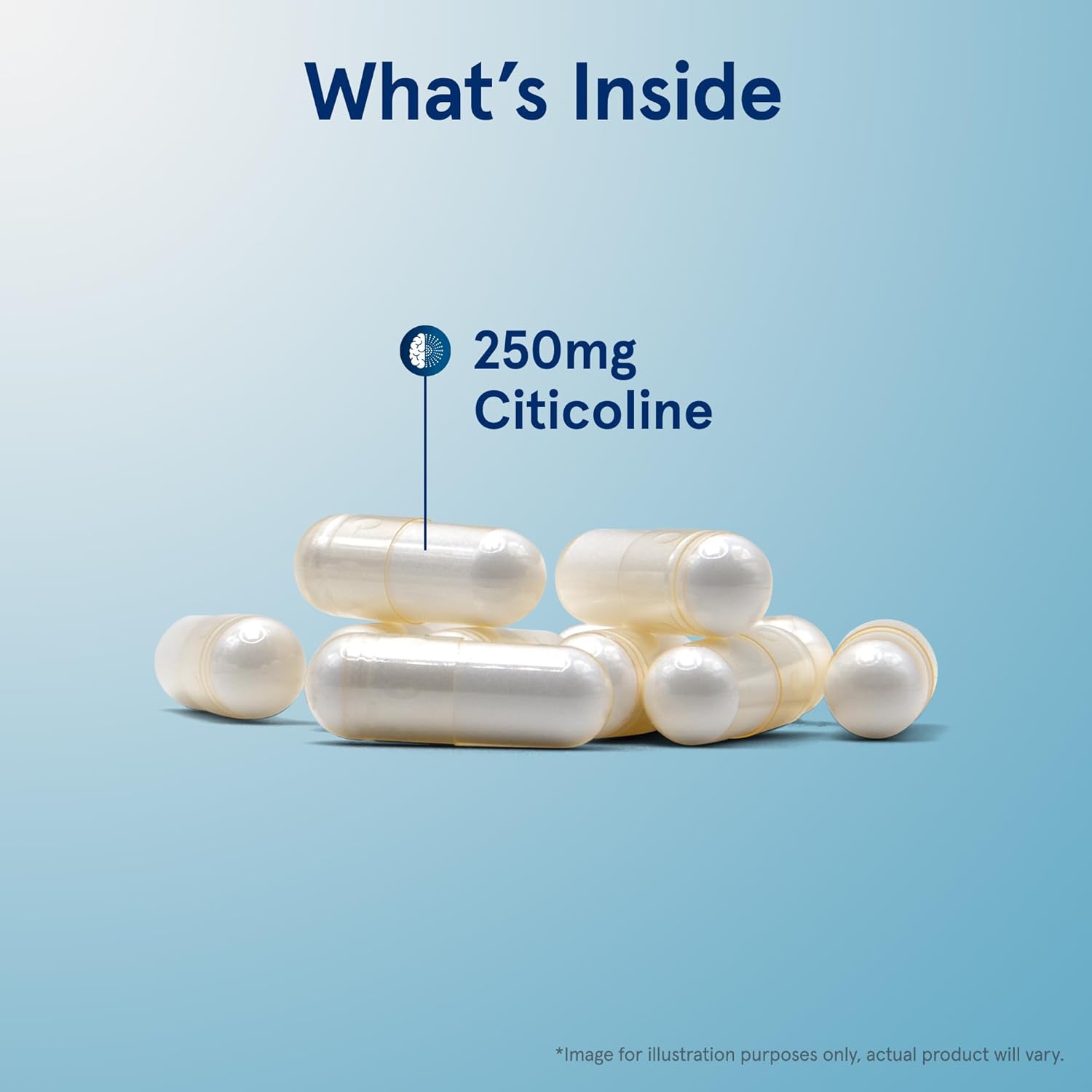 Lifestyle Image: Jarrow Formulas Citicoline CDP Choline 250mg capsules daily use lifestyle