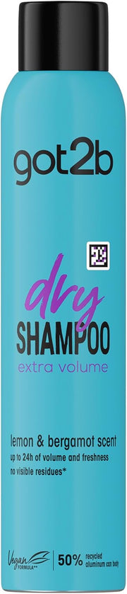 got2b Dry Shampoo Extra Volume aerosol spray can 200ml front product packaging