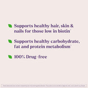 Natrol Biotin 10,000mcg Supplement with Vitamin B7 - 100 Tablets