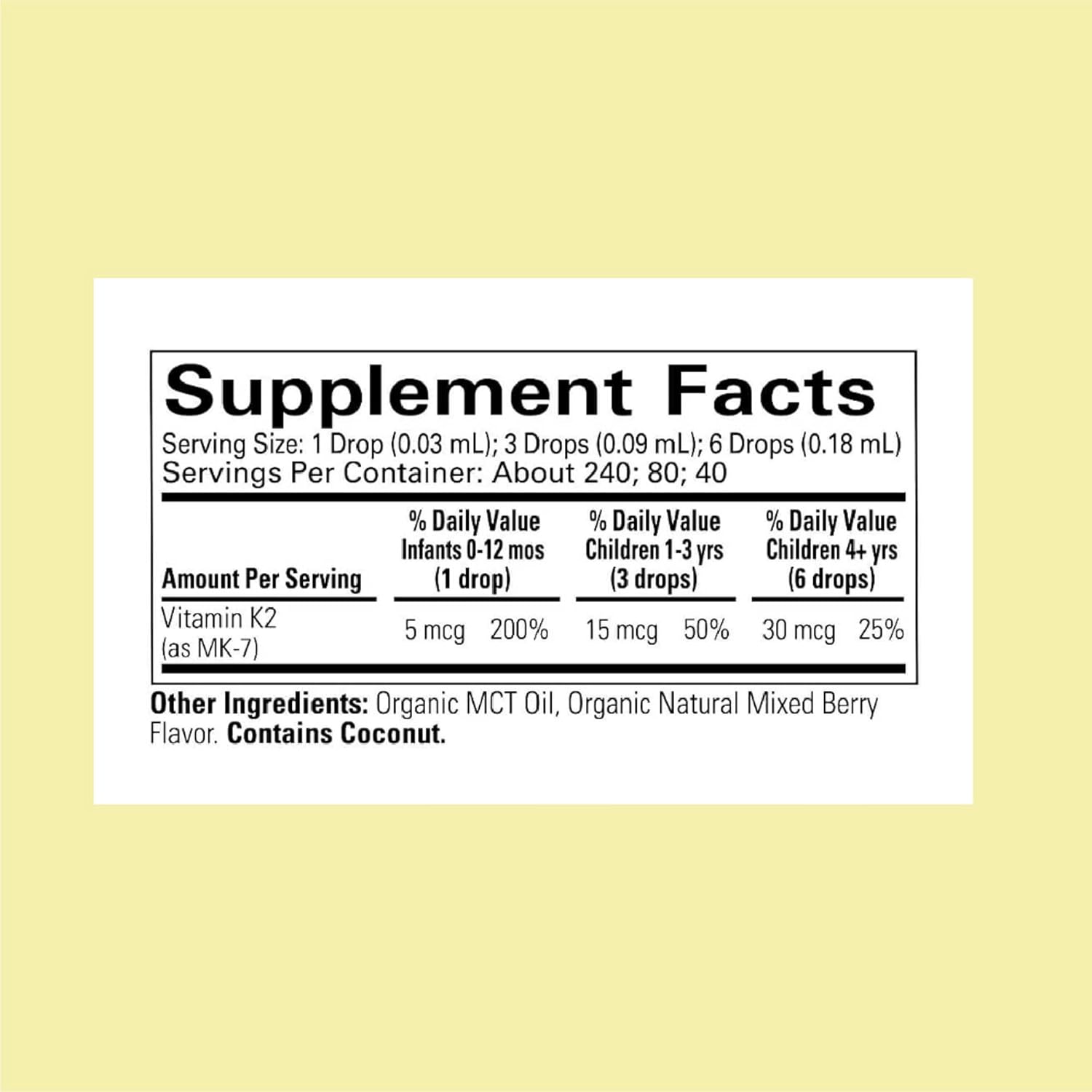 ChildLife Essentials Organic Vitamin K2 – 7.5ml