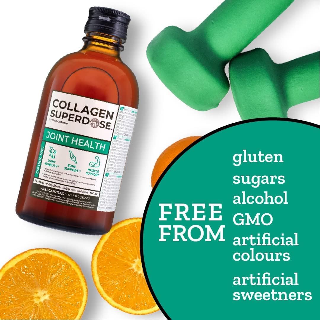 Collagen Superdose Liquid Joint & Bone Support with Vitamin C & D - 300ml