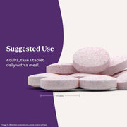 How to Use: Single Natrol Biotin tablet with bottle, daily supplement example.