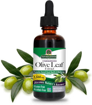 Nature’s Answer Olive Leaf alcohol-free liquid extract 60ml bottle front label