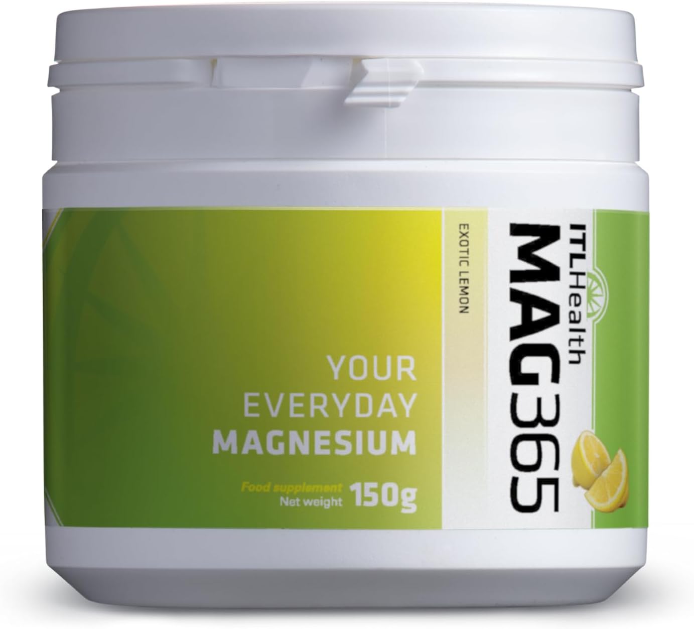 MAG365 Magnesium Citrate Powder tub, exotic lemon, 150g.
