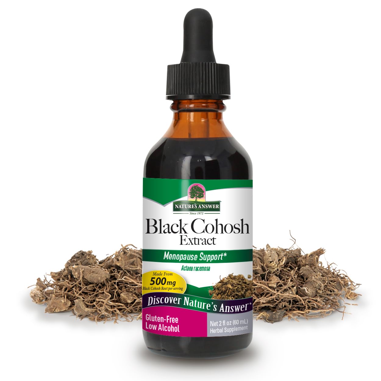 Nature's Answer Black Cohosh Root Extract 30ml liquid herbal supplement front label