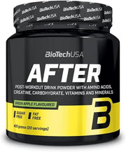  BioTechUSA After Post-Workout Powder tub, Green Apple flavour, 420g.
