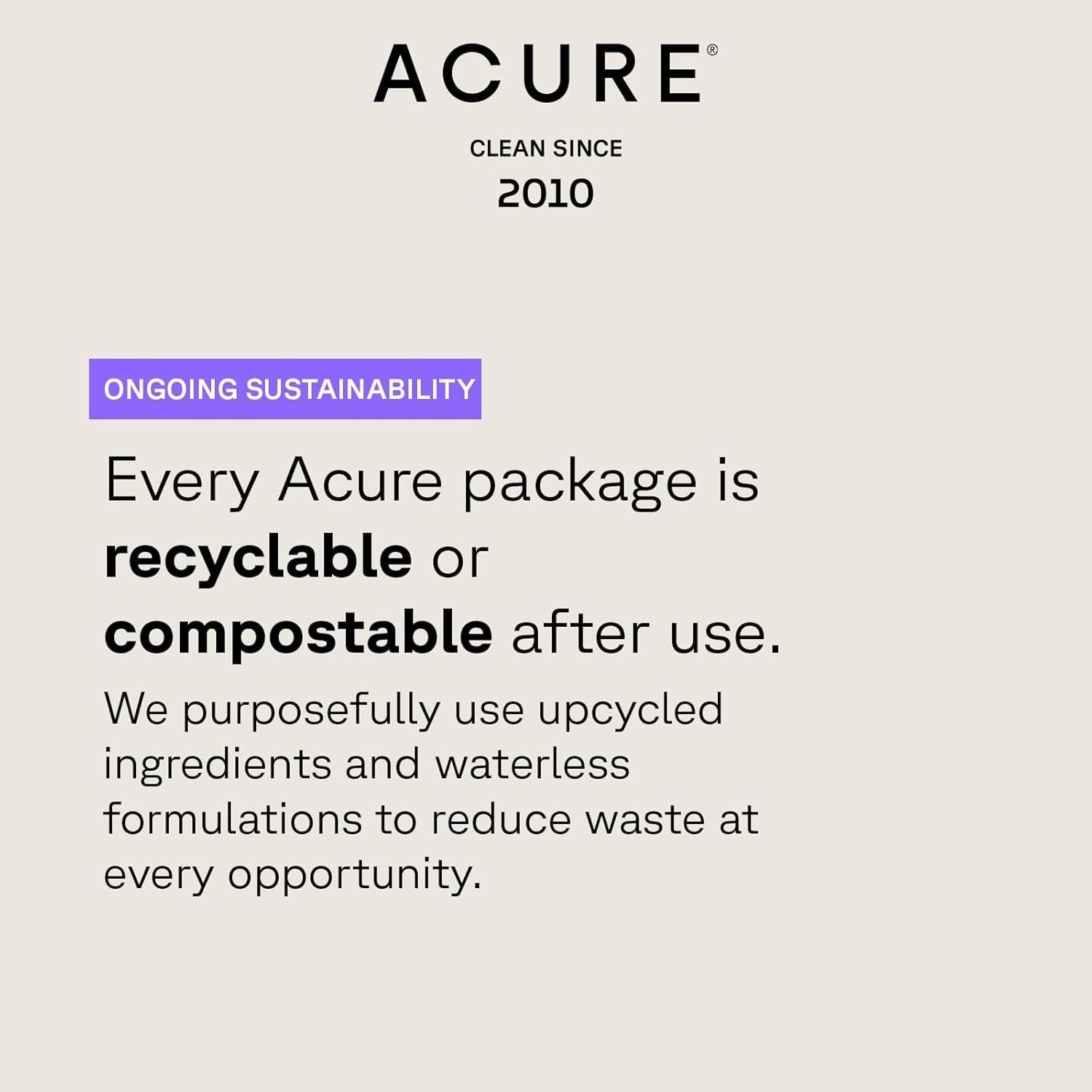 Acure Ultra Hydrating Green Juice Cleanser adaptogens supergreens face cleanser tube 118ml recyclable and compostable