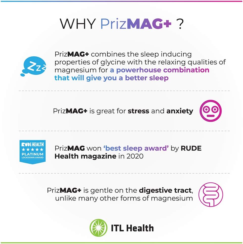 MAG365 PrizMAG Magnesium Bisglycinate with K2 & D3 - 90 Capsules