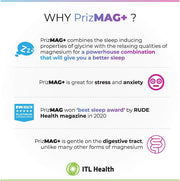 MAG365 PrizMAG Magnesium Bisglycinate with K2 & D3 - 90 Capsules