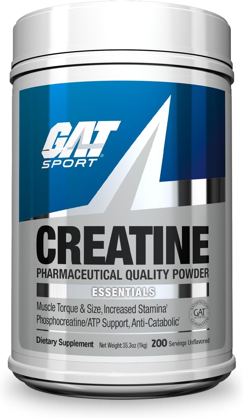 GAT Sport Creatine powder container on a white background