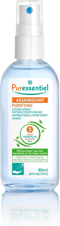 Puressentiel Natural Hand & Surface Spray with Essential Oils - 80ml