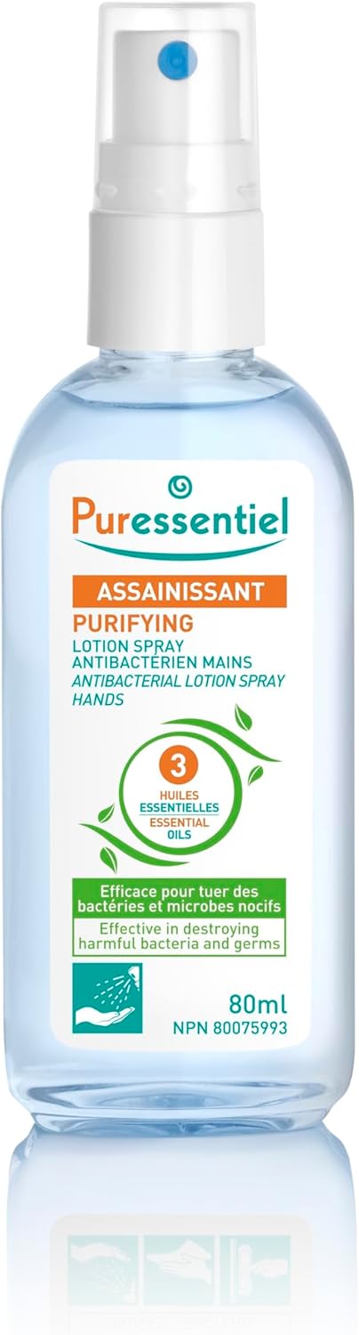 Puressentiel Natural Hand & Surface Spray bottle, 80ml.