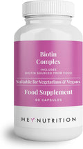 Hey Nutrition Biotin Complex with Zinc & Selenium - 60 Capsules