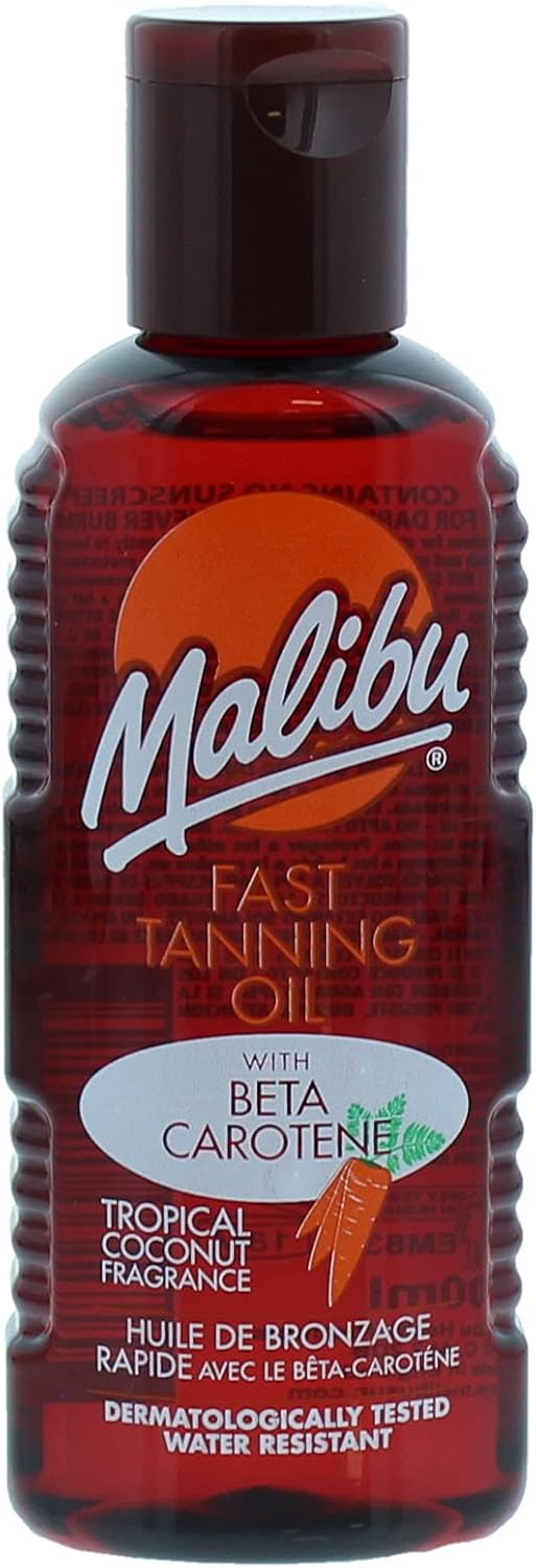Malibu Fast Tanning Oil with Beta Carotene – 100ml