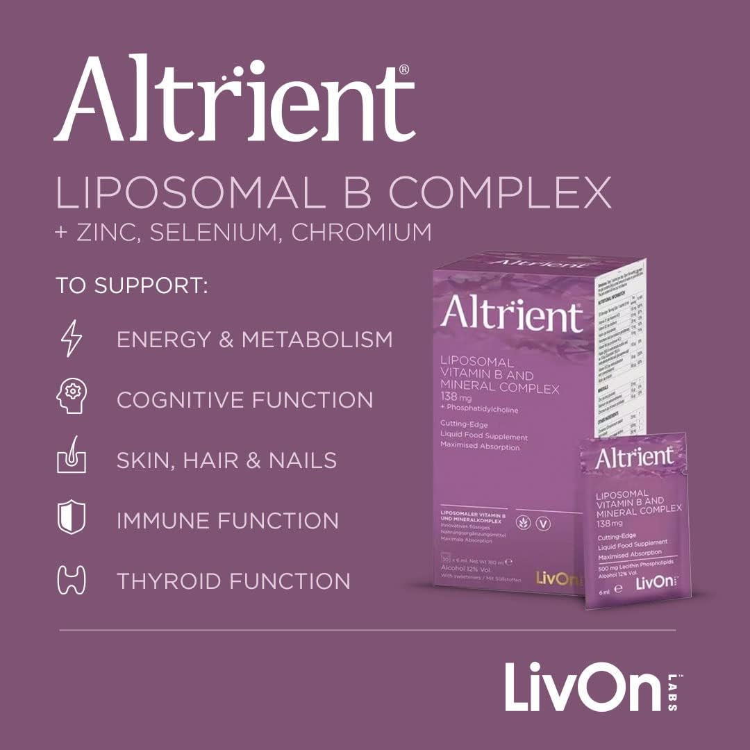 Altrient Liposomal Vitamin B Complex & Minerals – 30 Sachets