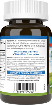 Barcode image: Carlson Melatonin gummies strawberry flavour barcode 60 bottle