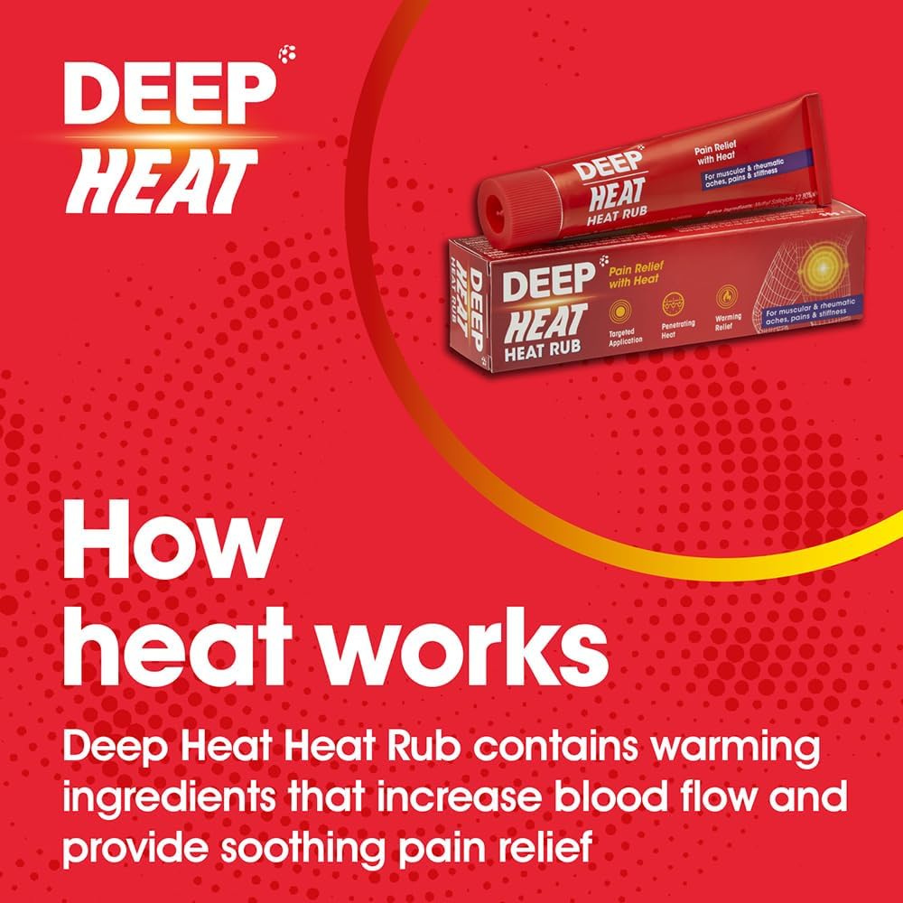 Deep Heat Warming Rub - 100g Tube for External Use
