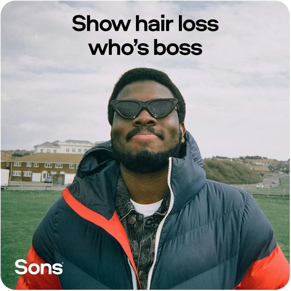 Sons Minoxidil 5% Solution 3x60ml & Dermaroller Kit for Men