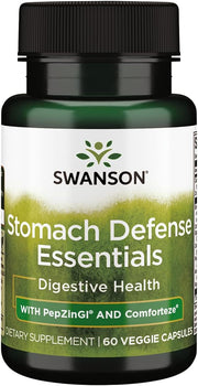 Swanson Stomach Defense Essentials PepZinGI digestive supplement veggie capsule bottle 60 capsules