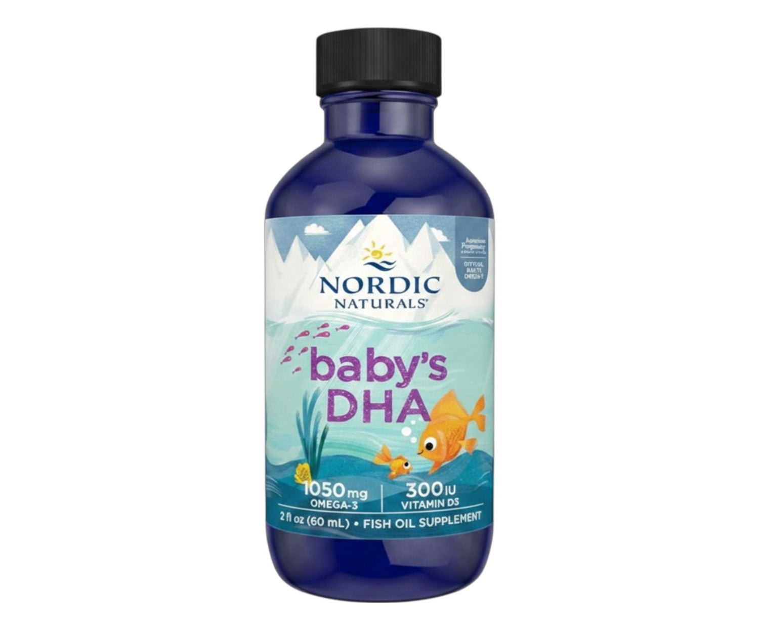Nordic Naturals Baby's DHA Liquid 1050mg with Vitamin D3 60ml Pack of 2