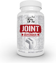 5% Nutrition Joint Defender supplement bottle, 200 capsules, on white background.