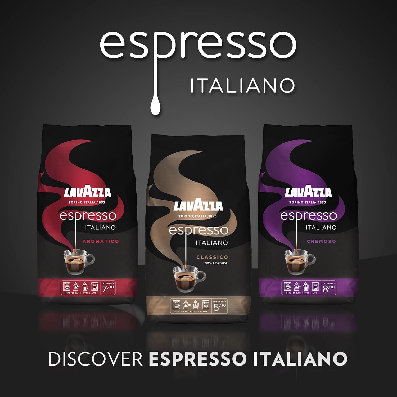 Lavazza Espresso Italiano Cremoso Coffee Beans 1kg & other variants