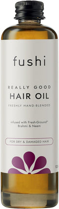 Fushi Really Good Hair Oil 100 ml | Ayurvedic Blend with Brahmi & Neem for Dry & Damaged Hair