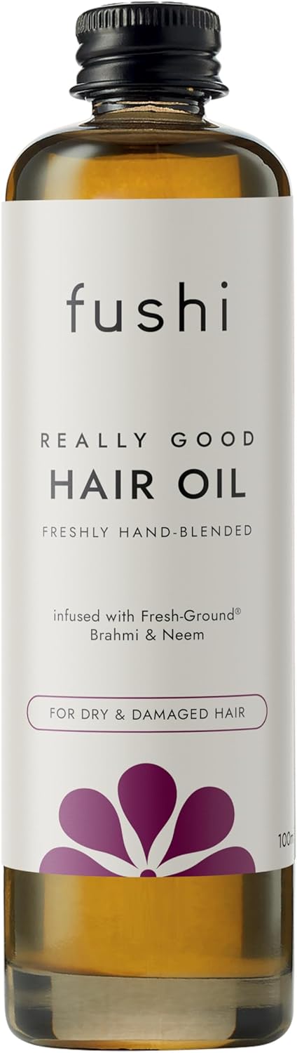 Fushi Really Good Hair Oil 100 ml | Ayurvedic Blend with Brahmi & Neem for Dry & Damaged Hair