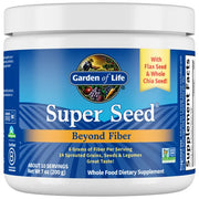 Garden of Life Super Seed Powder Beyond Fiber With Flax Seed & Whole Chia Seed.