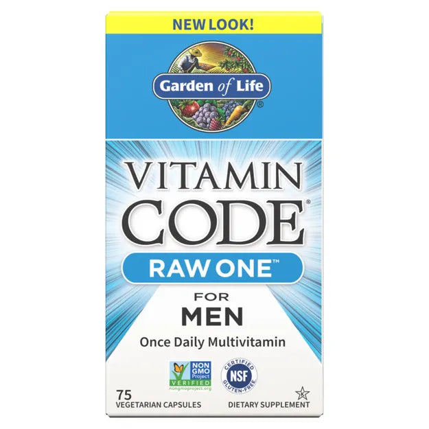 Garden of Life Vitamin Code Raw One for Men Multivitamin Capsules