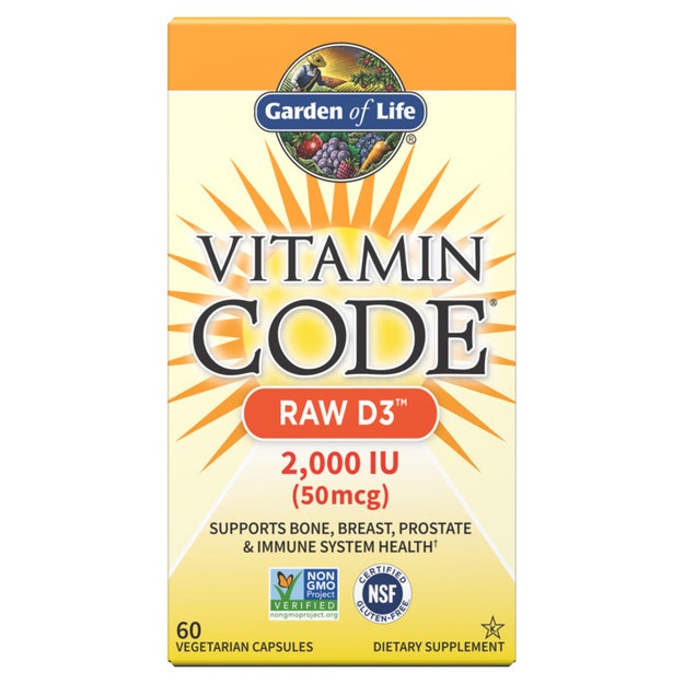 Garden of Life Vitamin Code Raw D3 2000 IU Capsules