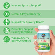 Garden of LIfe Vitamin Code Kids, Cherry Berry Flavour, Chewable Bears. 