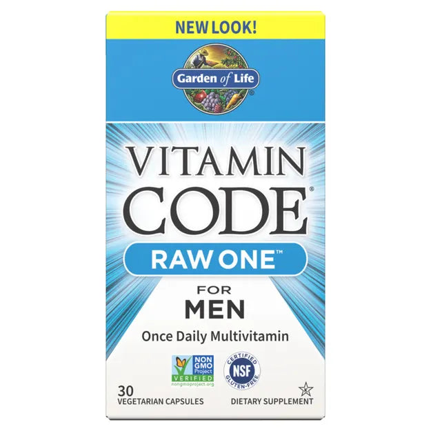Garden of Life Vitamin Code Raw One for Men Multivitamin Capsules