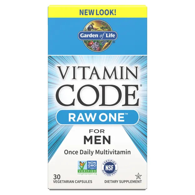 Garden of Life Vitamin Code Raw One for Men Multivitamin Veg Caps