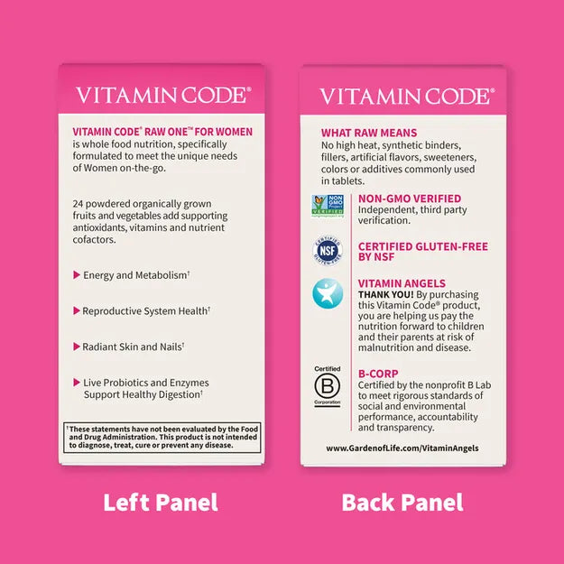 Vitamin Code Raw One for Women Multivitamin Capsules