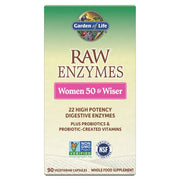Garden of Life RAW Enzymes Women 50 & Wiser Digestive Health 90 Vegetarian Capsules