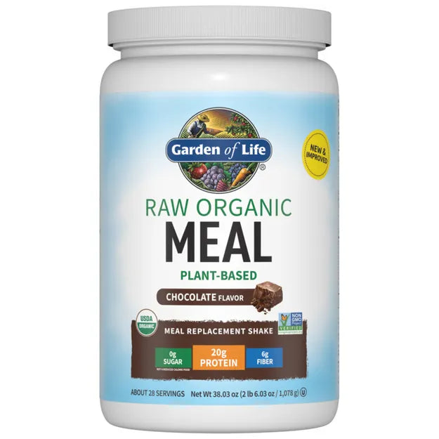 Garden of Life Raw Organic Meal Powder Plant Based Protein