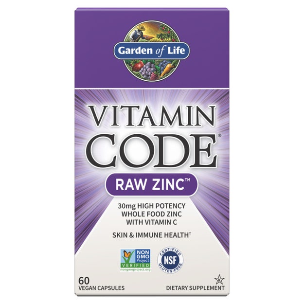Garden of Life Vitamin Code Raw Zinc 60 Capsules