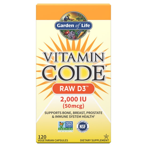 Garden of Life Vitamin Code Raw D3 2000 IU Capsules