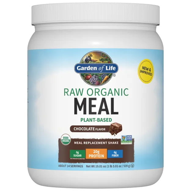 Garden of Life Raw Organic Meal Plant-Based All-In-One Protein Chocolate 539g