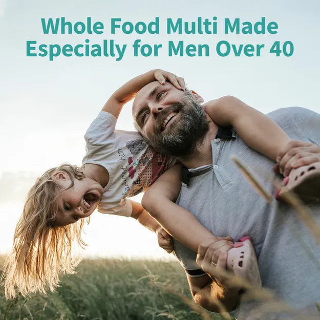 Garden Of Life mykind Organics Men's Multi 40+ Multivitamin tablets.