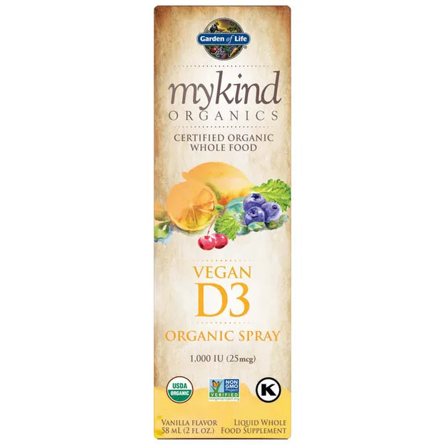 Garden of Life mykind Organics Vegan D3 Organic Spray Vanilla 58ml