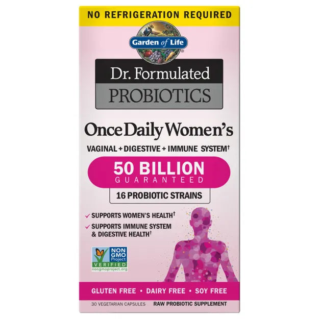 Garden of Life Dr. Formulated Probiotics Once Daily Women's Shelf-Stable 30 Capsules