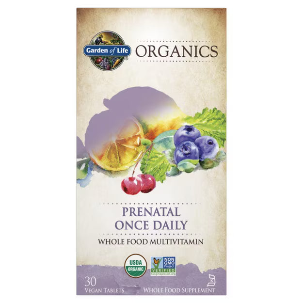 Garden of Life Organics Prenatal Once Daily box 30 vegan tablets