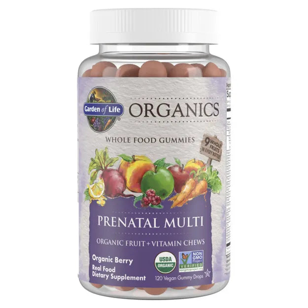 Garden of Life Organics Prenatal Multi - Berry - 120 Gummies.