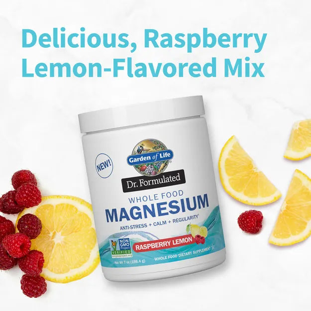 Garden of Life Dr. Formulated Magnesium Powder - Raspberry Lemon