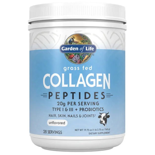 Garden of Life Grass Fed Collagen Peptides Unflavoured Powder