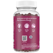  Garden of Life Organic Beet Root Beauty Gummies back bottle, raspberry, 60 count.