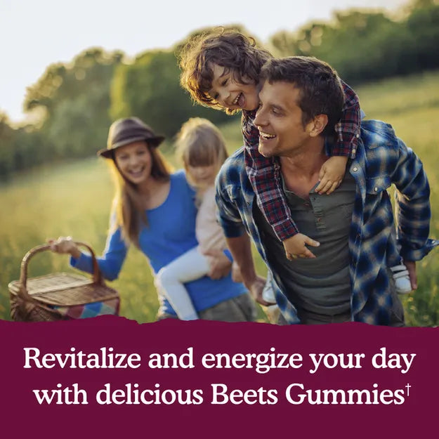 Garden of Life Beets Gummies Heart Health + Energy Raspberry 60 Fruit Gummies.